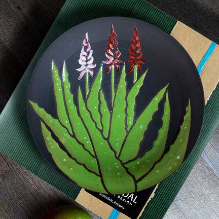Blooming Aloe Bowl 12"