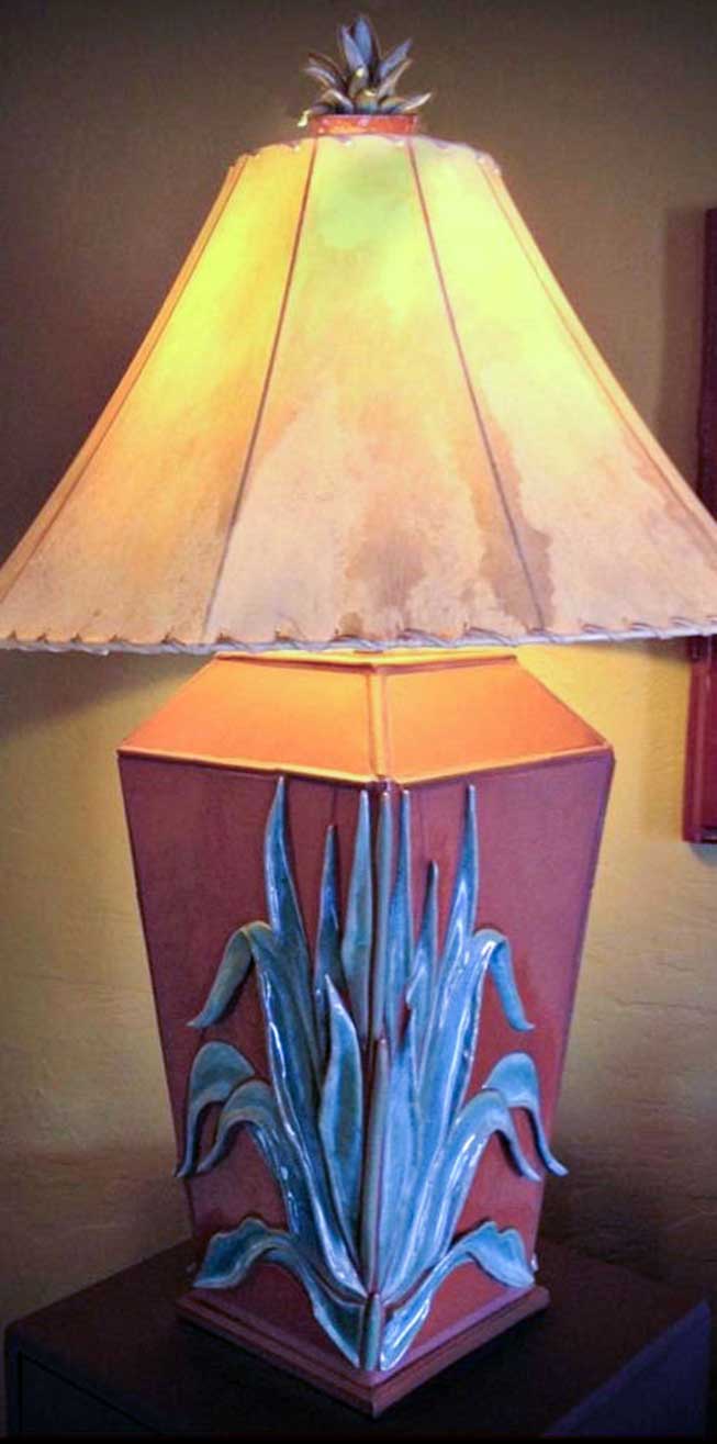 Southwest Agave Lamp 18" Base Height
