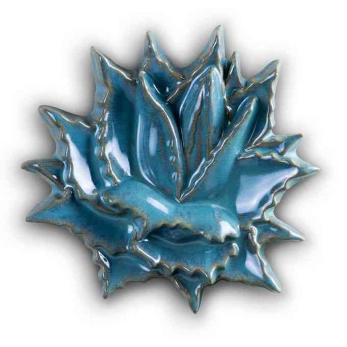 Agave Rosette Tile Small Turquoise – Jim Sudal Ceramic Design