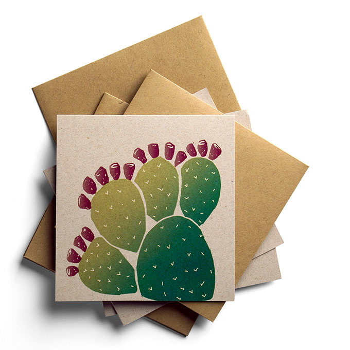 Prickly Pear Notecards – Jim Sudal Ceramic Design